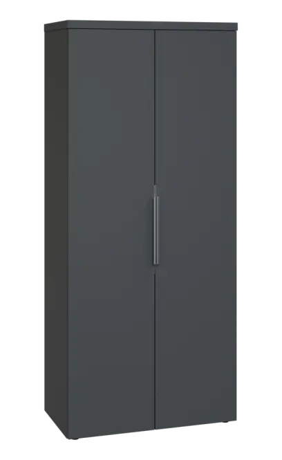 SISR 5 - 81 šatní skříň, 2-dveřová, výsuvné ramínko, 1820x800x400, antracit